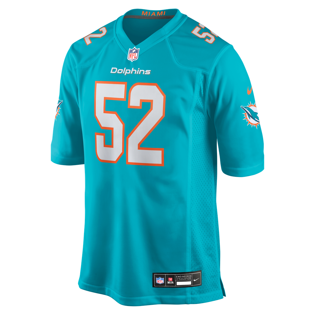 Patrick Paul Miami Dolphins Nike  Game Official Jersey -  Aqua