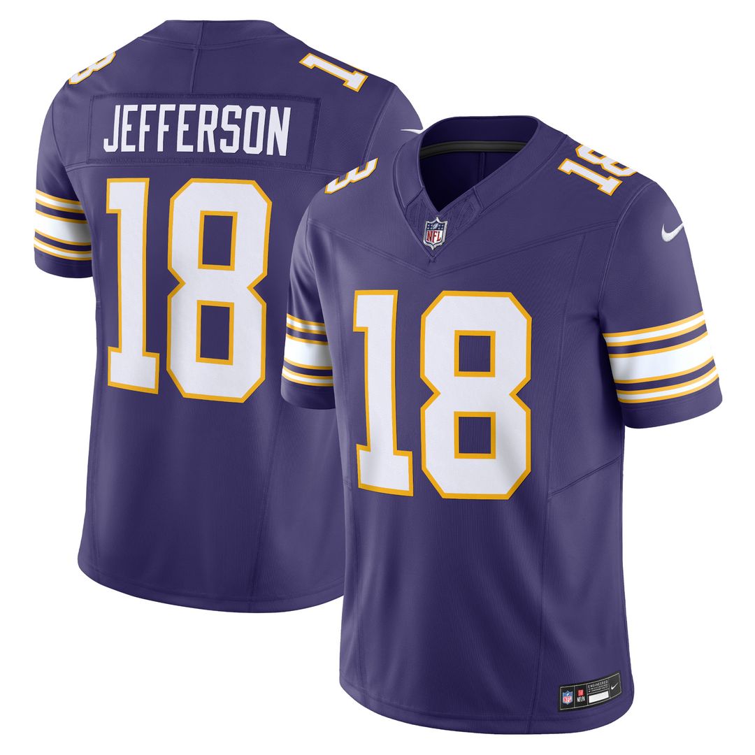 Justin Jefferson Minnesota Vikings Nike Vapor F.U.S.E. Limited Official Jersey - Purple