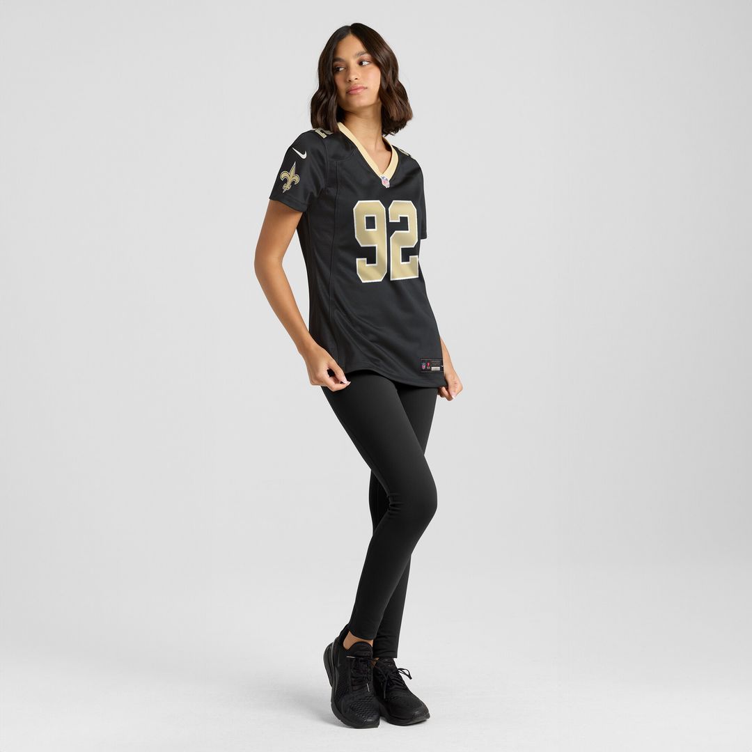 Davon Godchaux New Orleans Saints Nike Women's Team Game Official Jersey -  Black