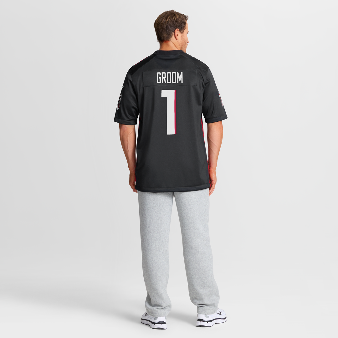 Number 1 Groom Atlanta Falcons Nike Game Official Jersey - Black