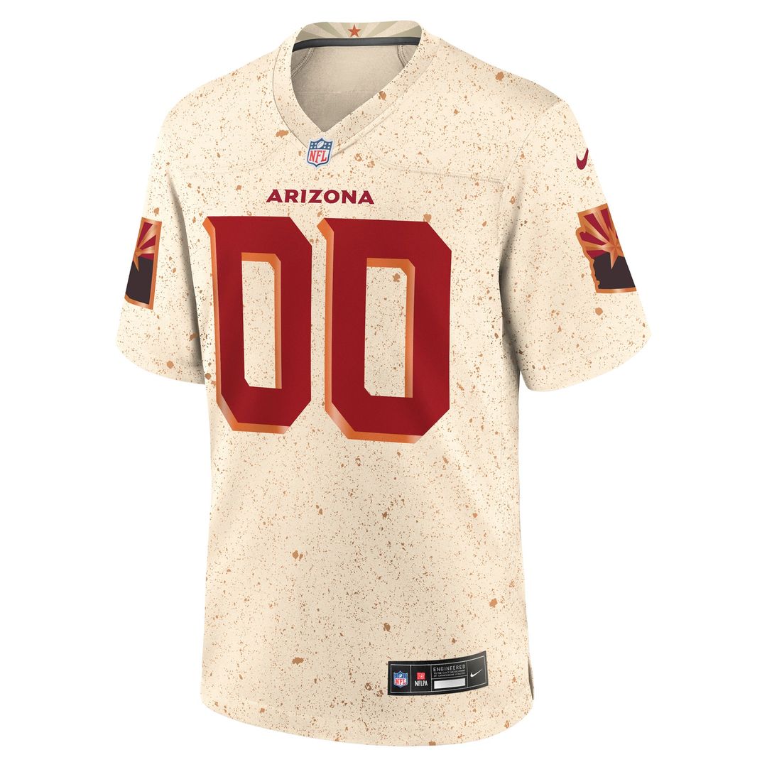 Arizona Cardinals Nike 2025 Rivalries Collection Custom Game Official Jersey - Natural