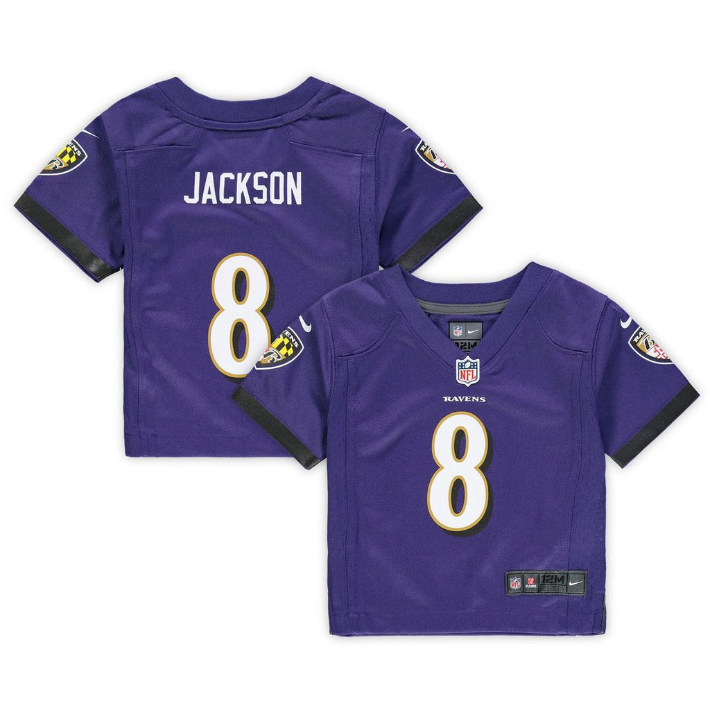 Lamar Jackson Baltimore Ravens Nike Infant Team Player Game Jersey - Purple