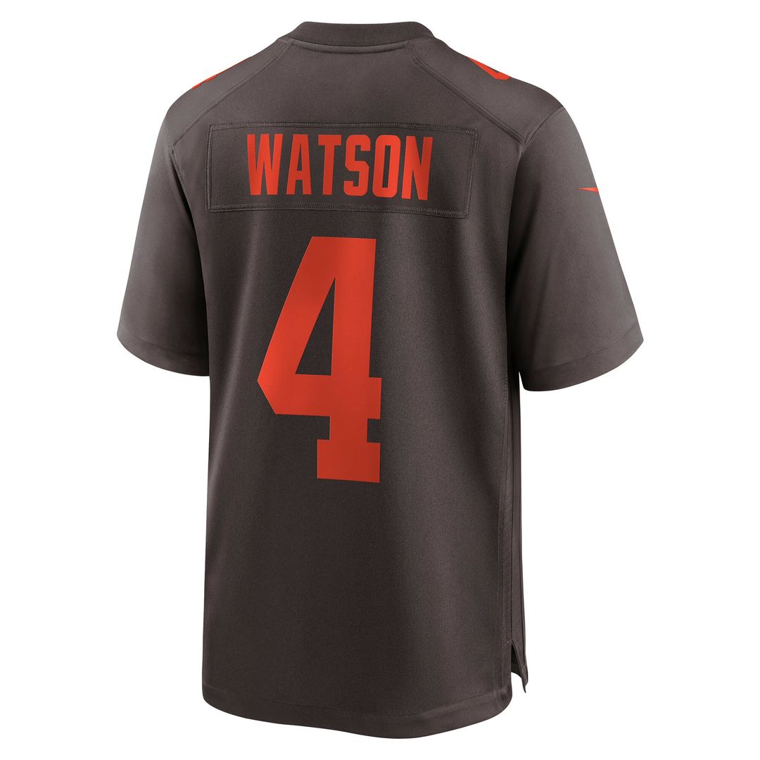 Deshaun Watson Cleveland Browns Nike Alternate Game Official Jersey - Brown