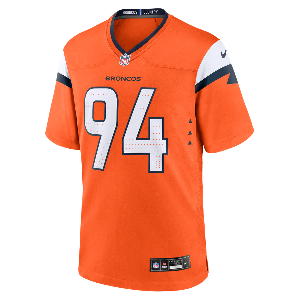 Jordan Jackson Denver Broncos Nike Team Game Jersey - Orange