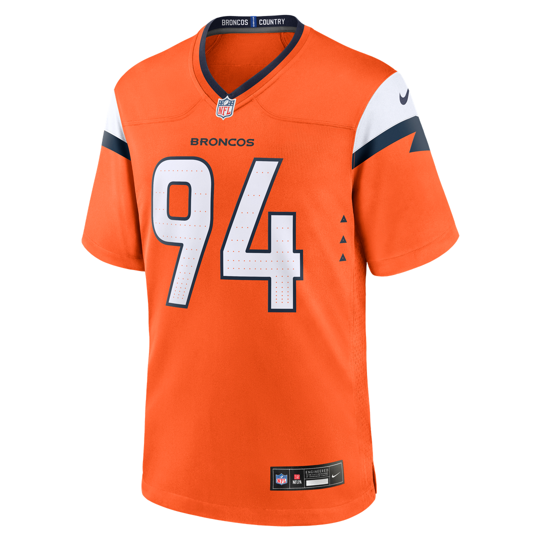 Jordan Jackson Denver Broncos Nike Team Game Jersey - Orange