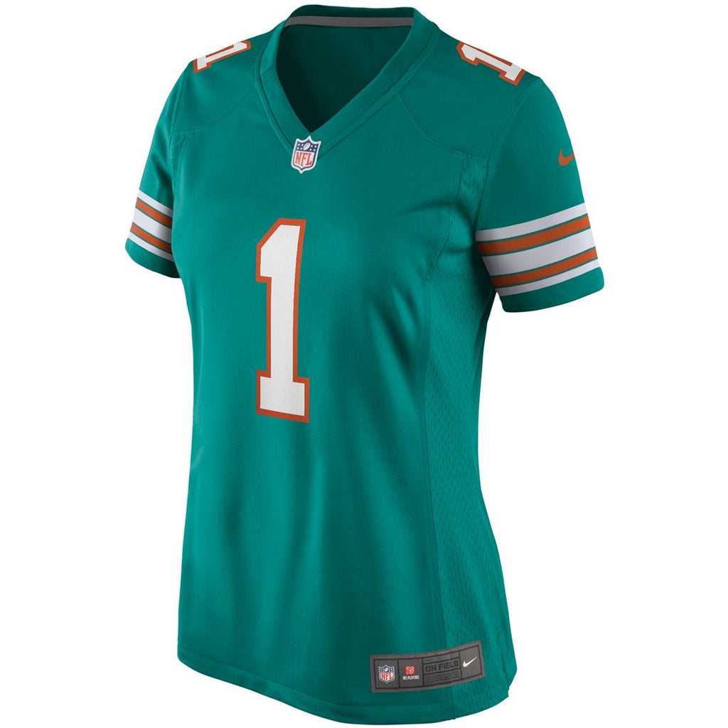 Tua Tagovailoa Miami Dolphins Nike Women's Alternate Game Official Jersey - Aqua