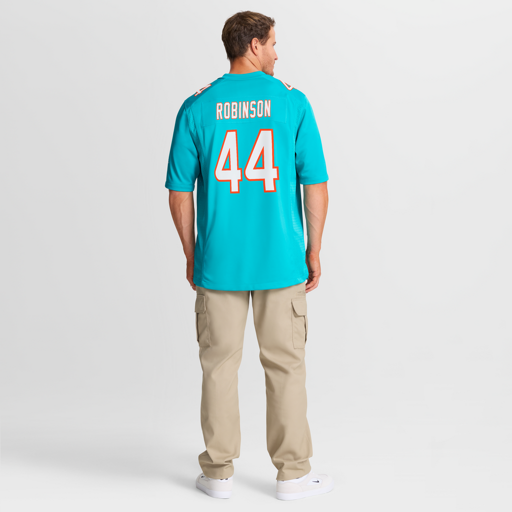 Chop Robinson Miami Dolphins Nike  Player Game Official Jersey - Aqua