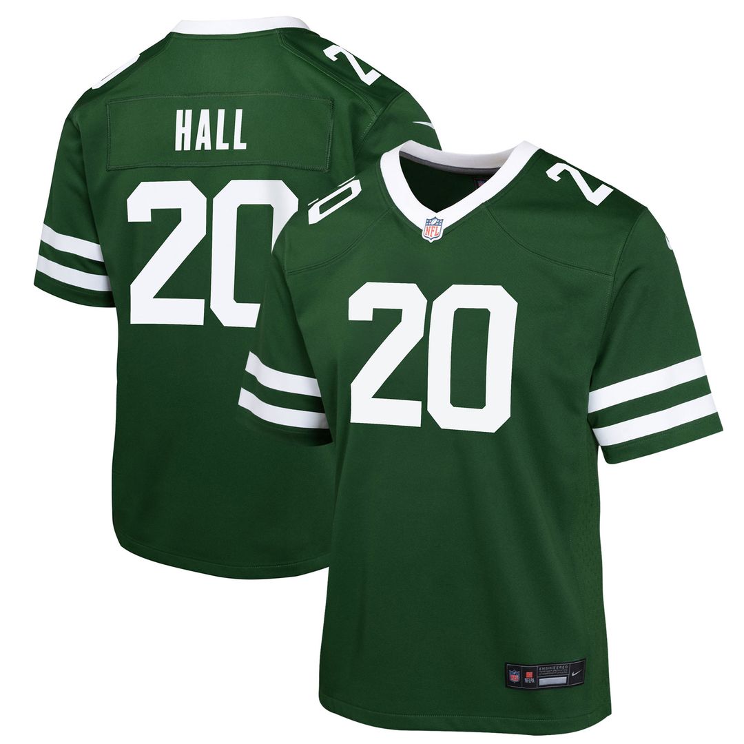 Breece Hall New York Jets Nike Youth Game Official Jersey - Black