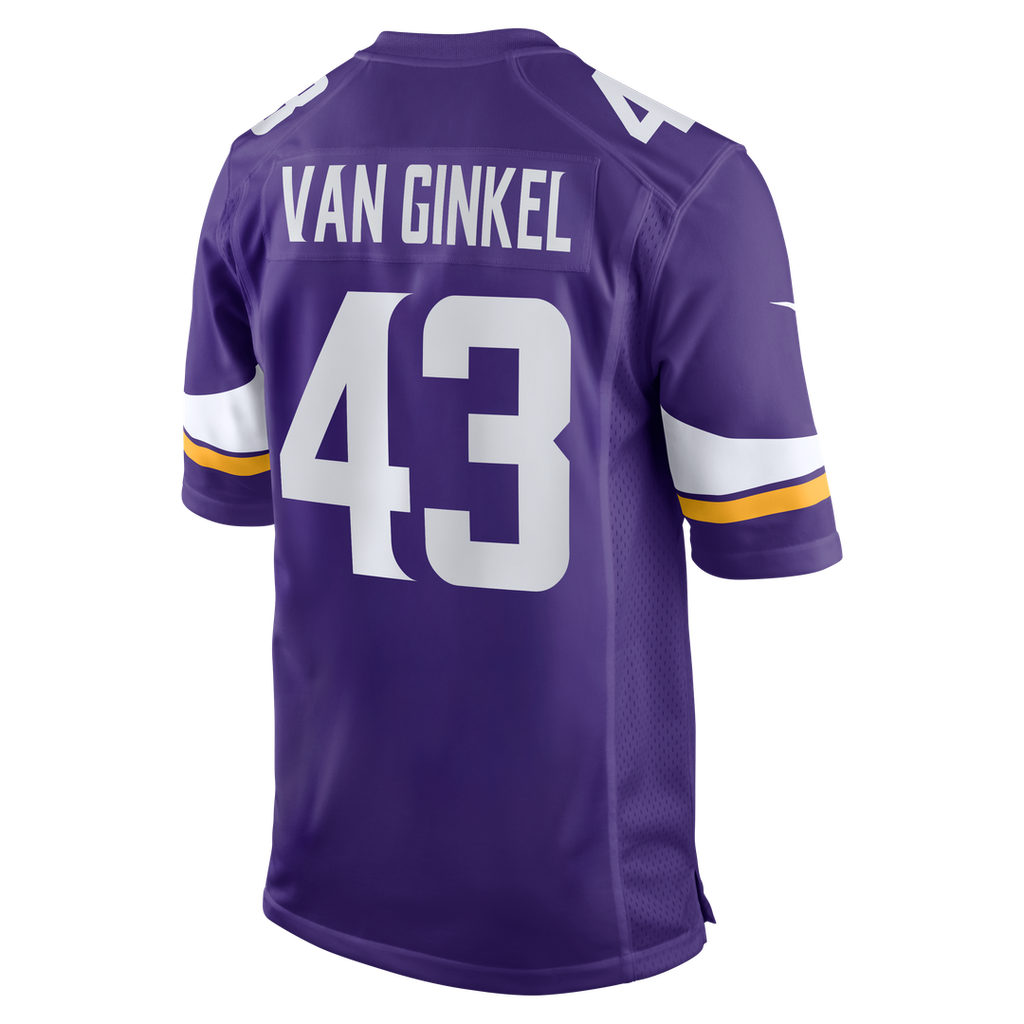 Andrew Van Ginkel Minnesota Vikings Nike Team Game Jersey - Purple