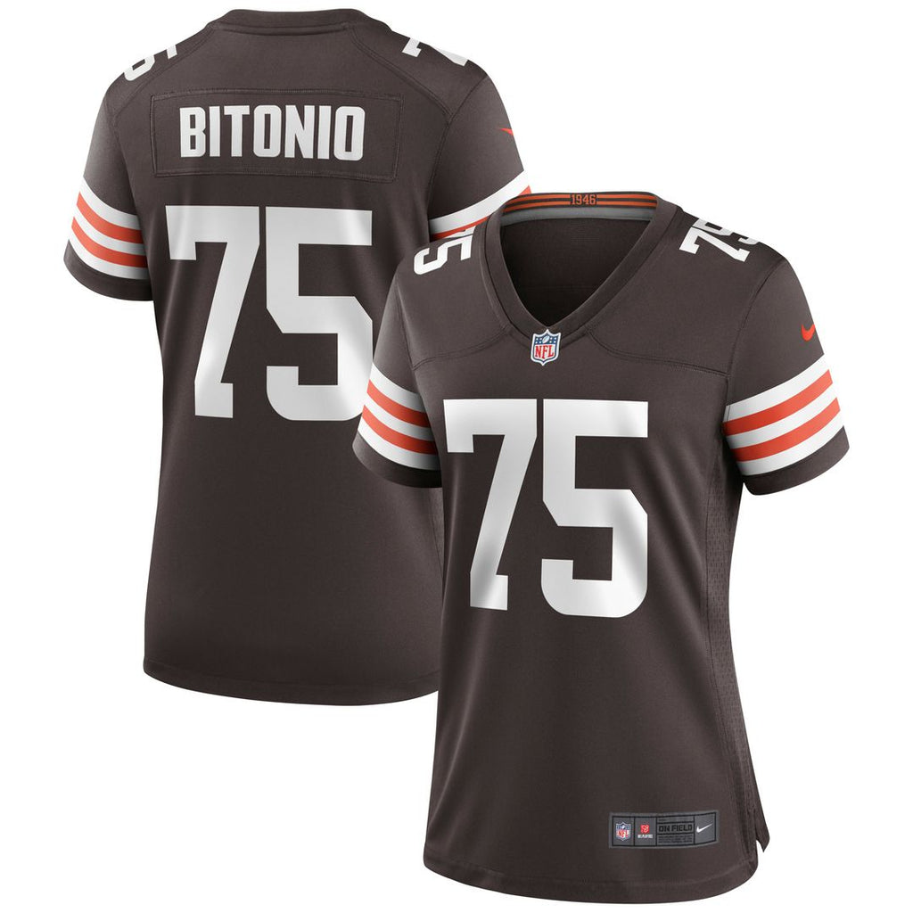 Joel Bitonio Cleveland Browns Nike Women's Game Official Jersey - Brown