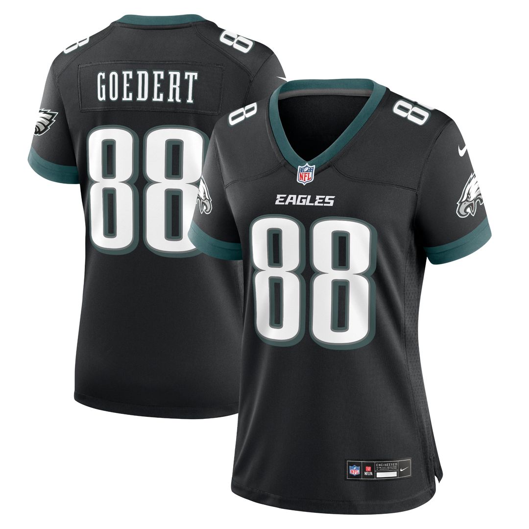 Dallas Goedert Philadelphia Eagles Nike Women's Alternate Game Official Jersey - Black