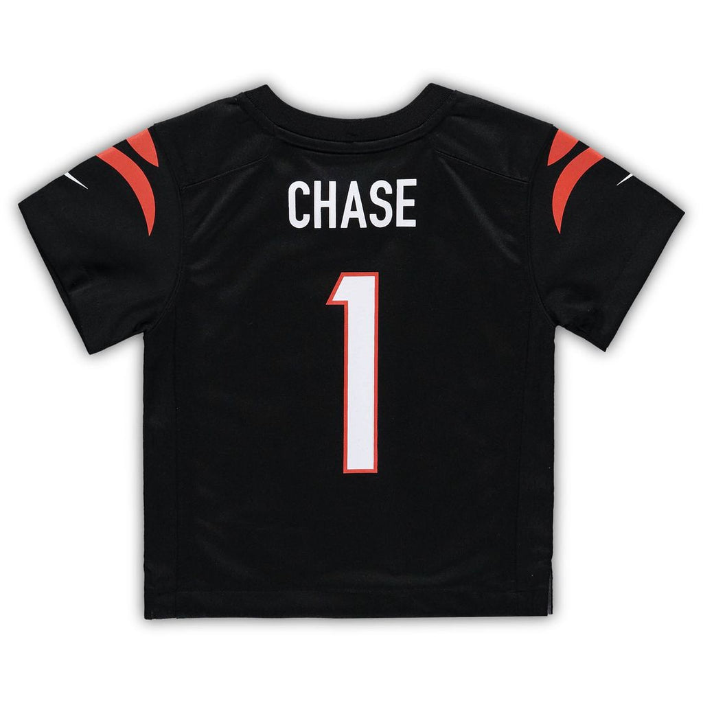 Ja'Marr Chase Cincinnati Bengals Nike Toddler Game Official Jersey - Black