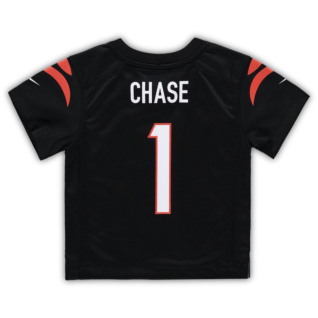 Ja'Marr Chase Cincinnati Bengals Nike Toddler Game Official Jersey - Black