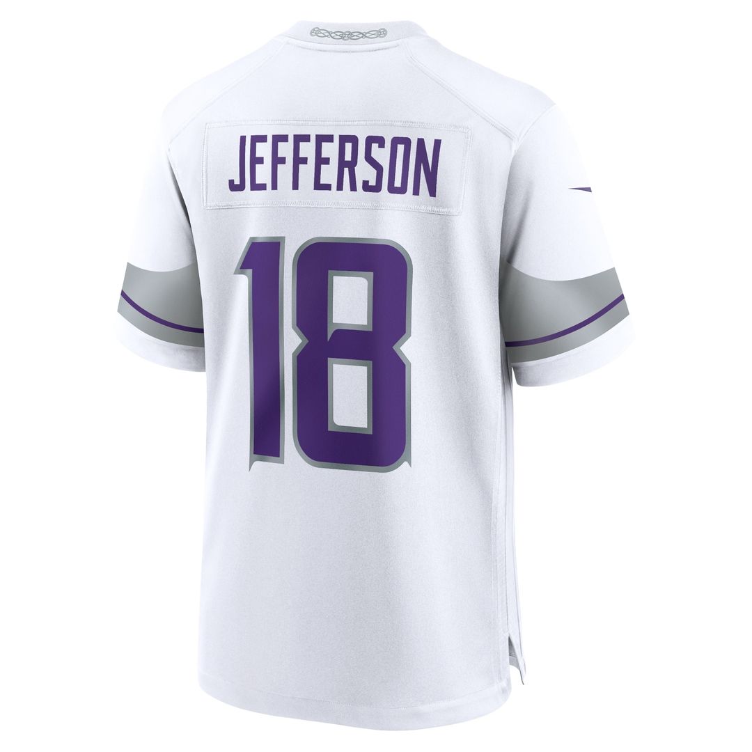 Justin Jefferson Minnesota Vikings Nike Youth Game Official Jersey - White