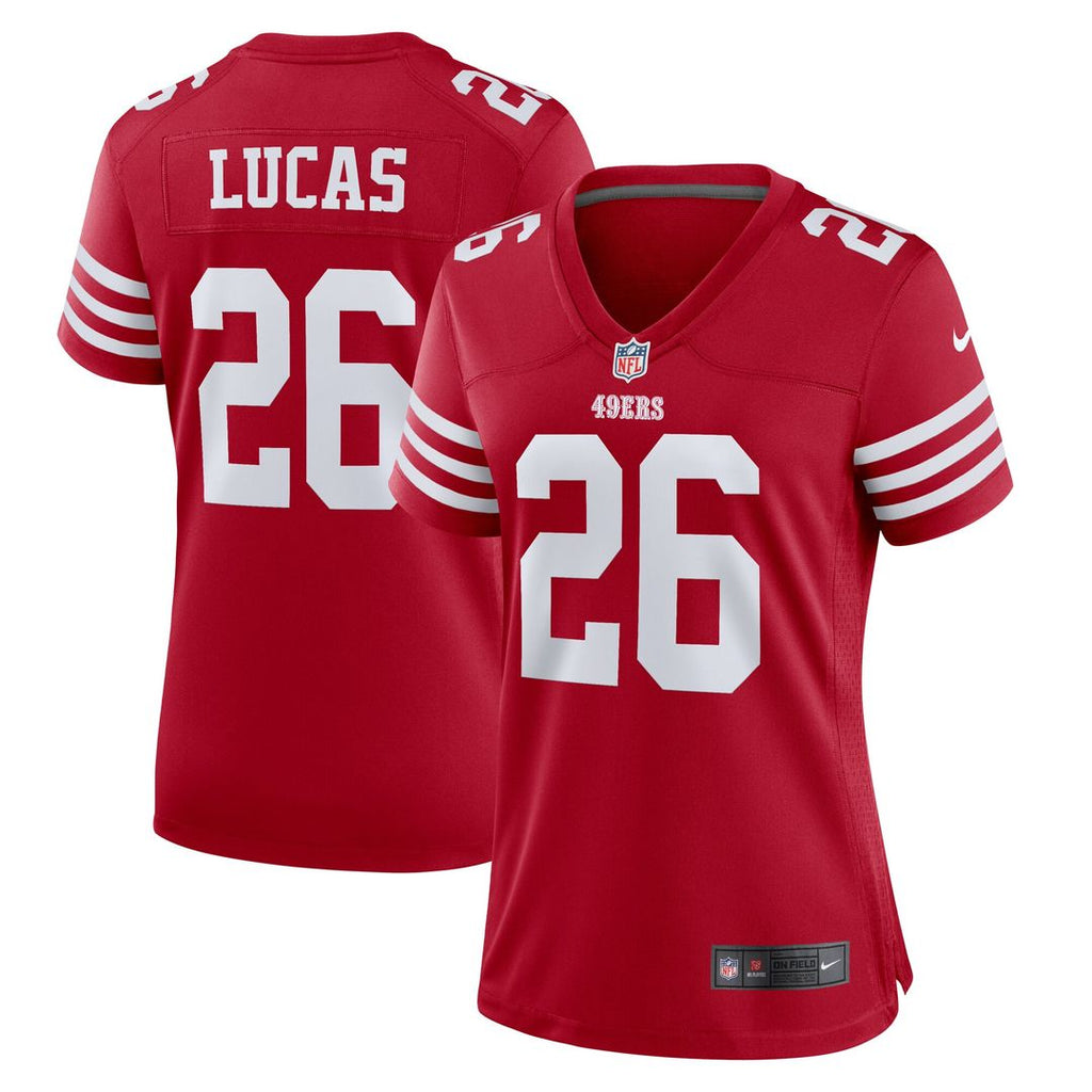 Chase Lucas San Francisco 49ers Nike Women's Team Game Official Jersey -  Scarlet