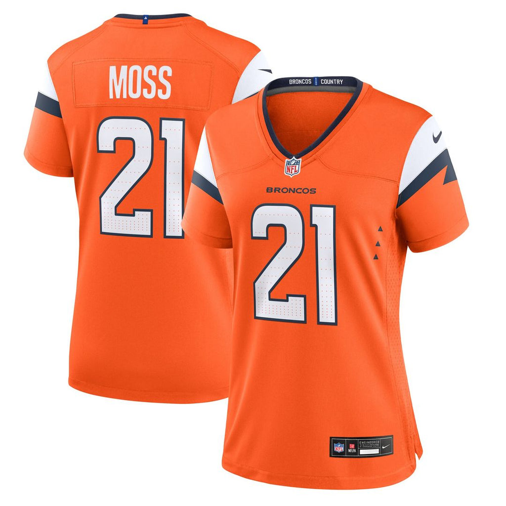Riley Moss Denver Broncos Nike Women's Team Game Official Jersey -  Orange