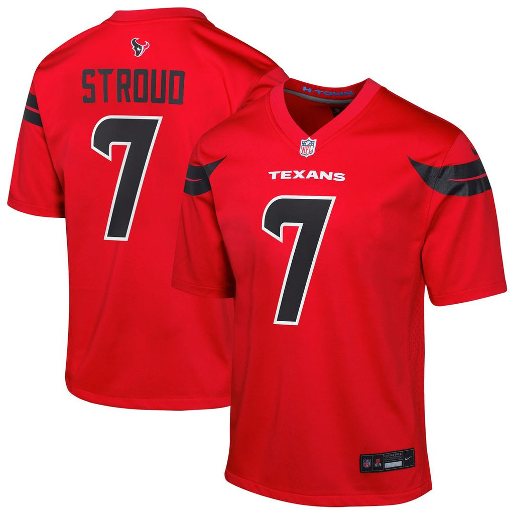 C.J. Stroud Houston Texans Nike Youth Game Official Jersey - Red