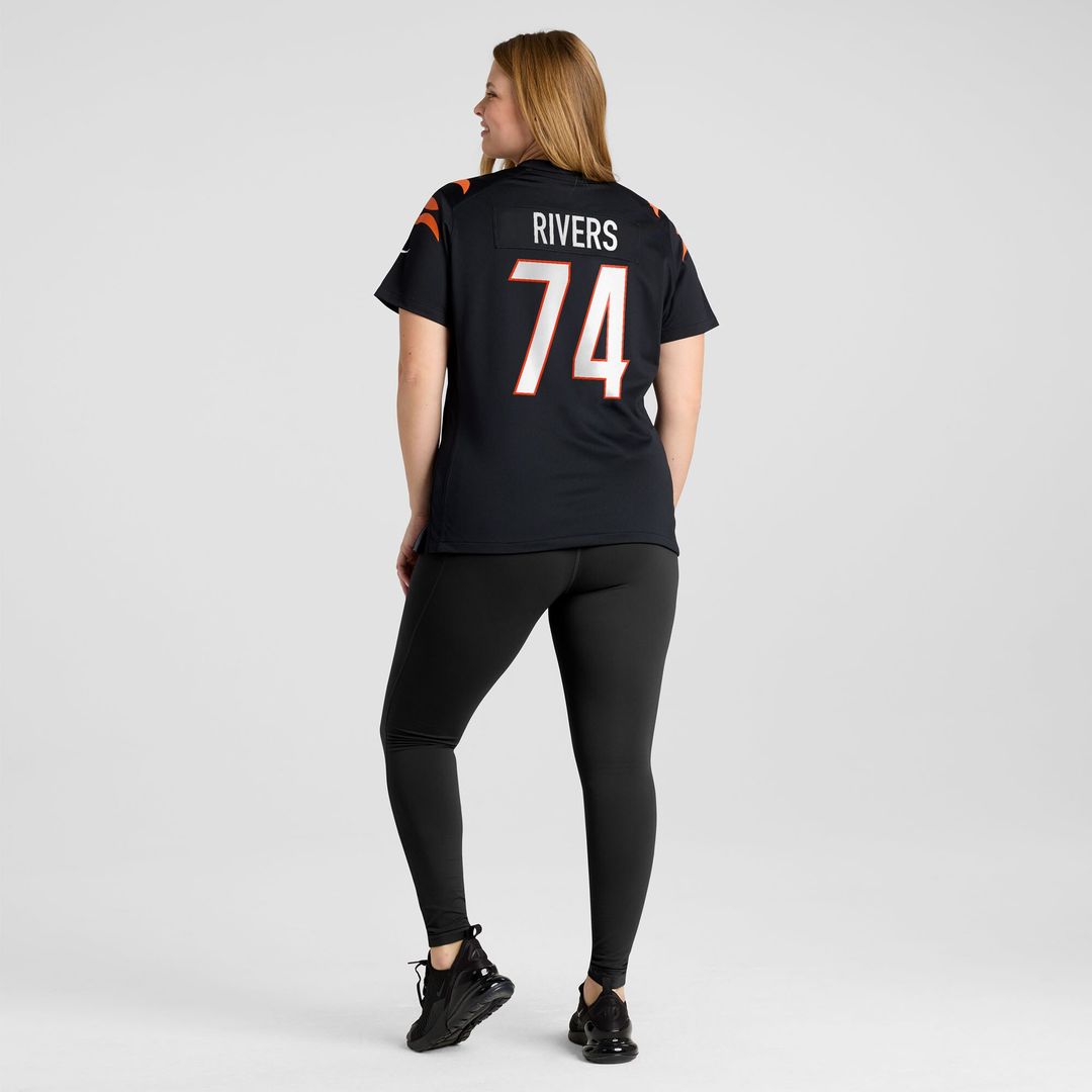 Jalen Rivers Cincinnati Bengals Nike Women's Team Game Jersey - Black