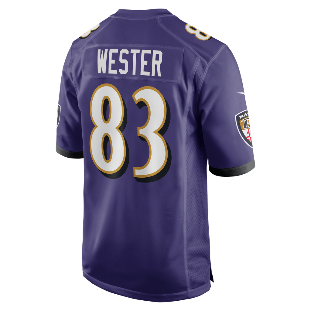 LaJohntay Wester Baltimore Ravens Nike Team Game Official Jersey -  Purple