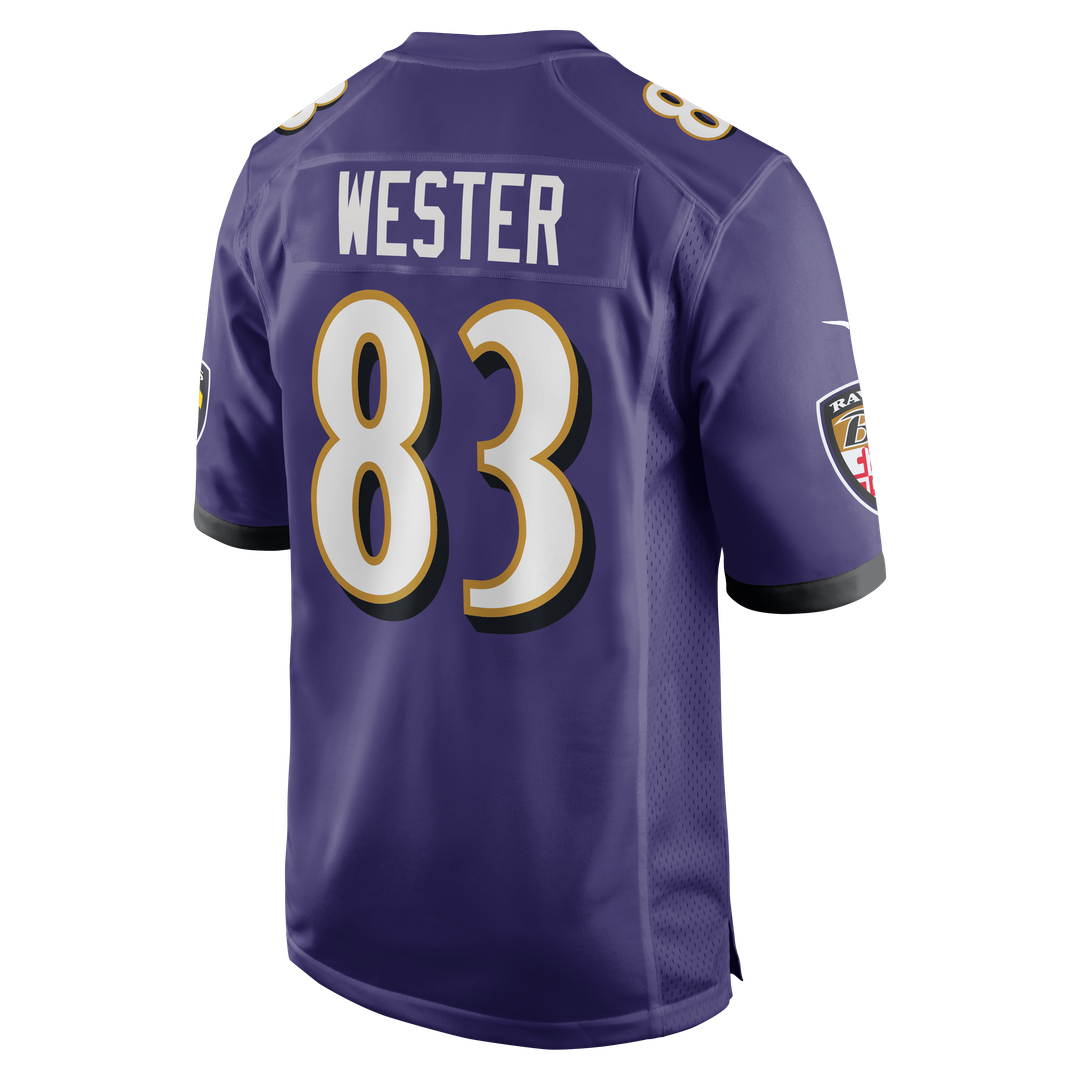 LaJohntay Wester Baltimore Ravens Nike Team Game Official Jersey -  Purple