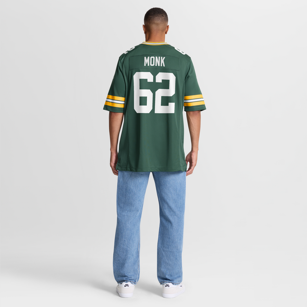 Jacob Monk Green Bay Packers Nike  Game Official Jersey -  Green