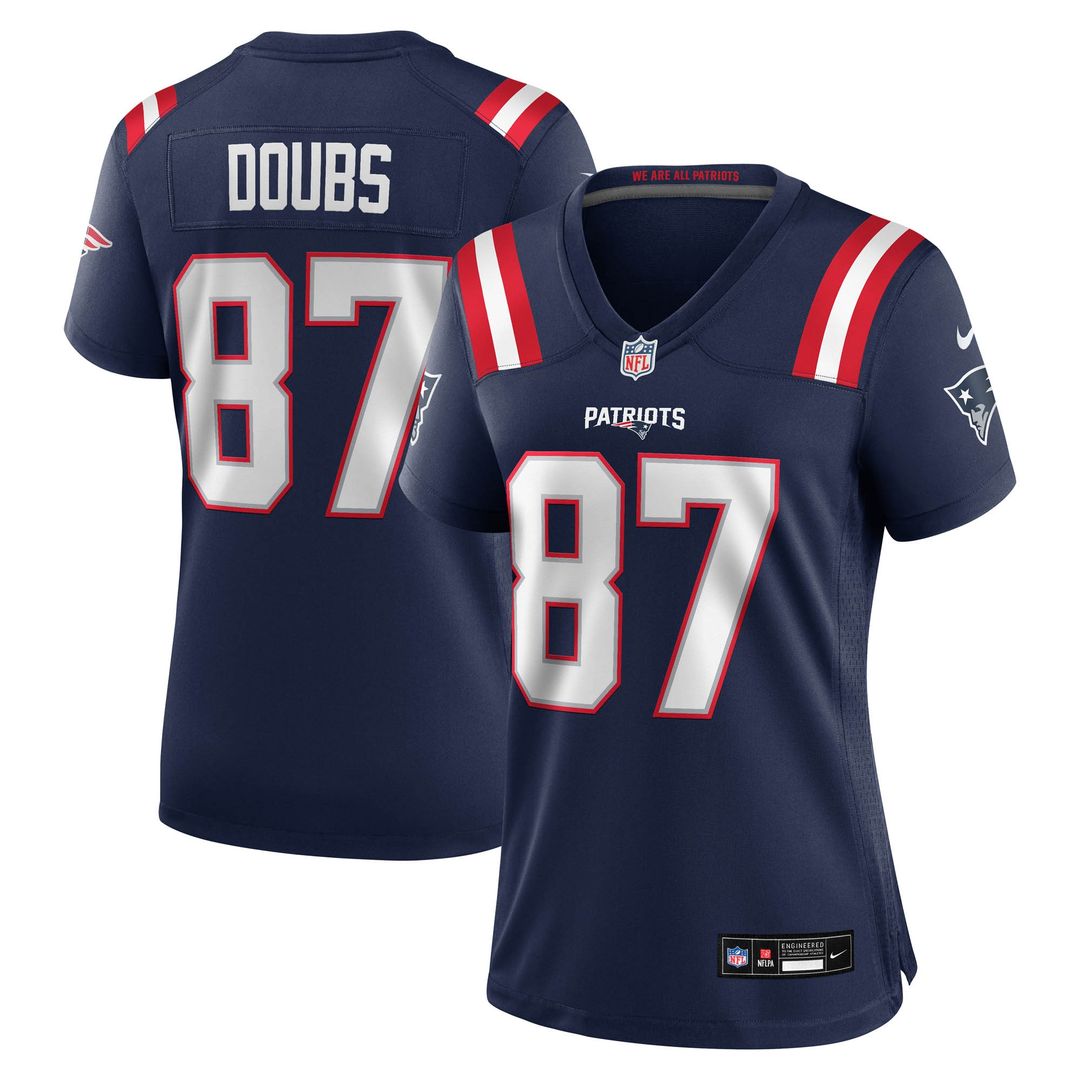 Romeo Doubs New England Patriots Nike Women's Game Official Jersey - Navy