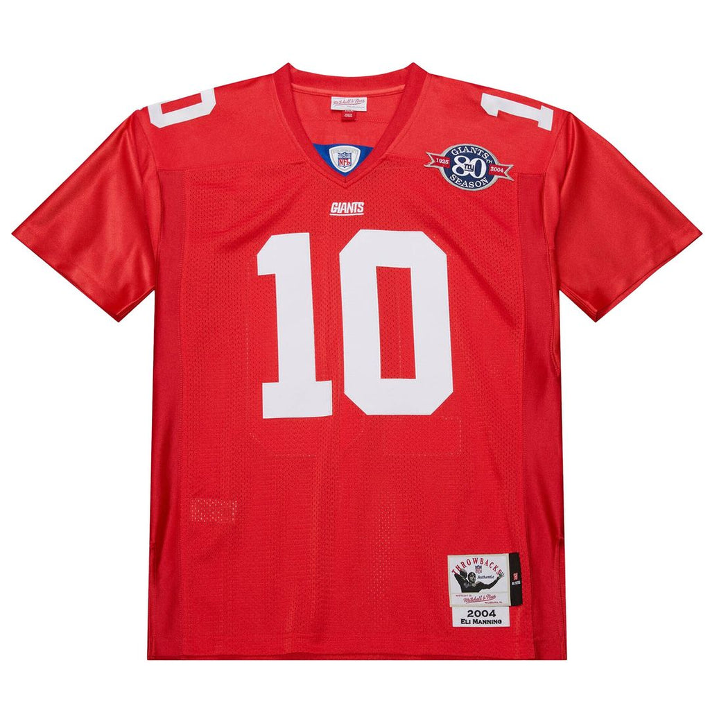 Eli Manning New York Giants 2004 Mitchell & Ness Authentic Throwback Retired Player Official Jersey - Red