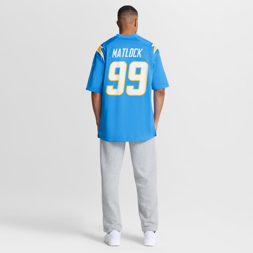 Scott Matlock Los Angeles Chargers Nike Team Game Official Jersey - Powder Blue