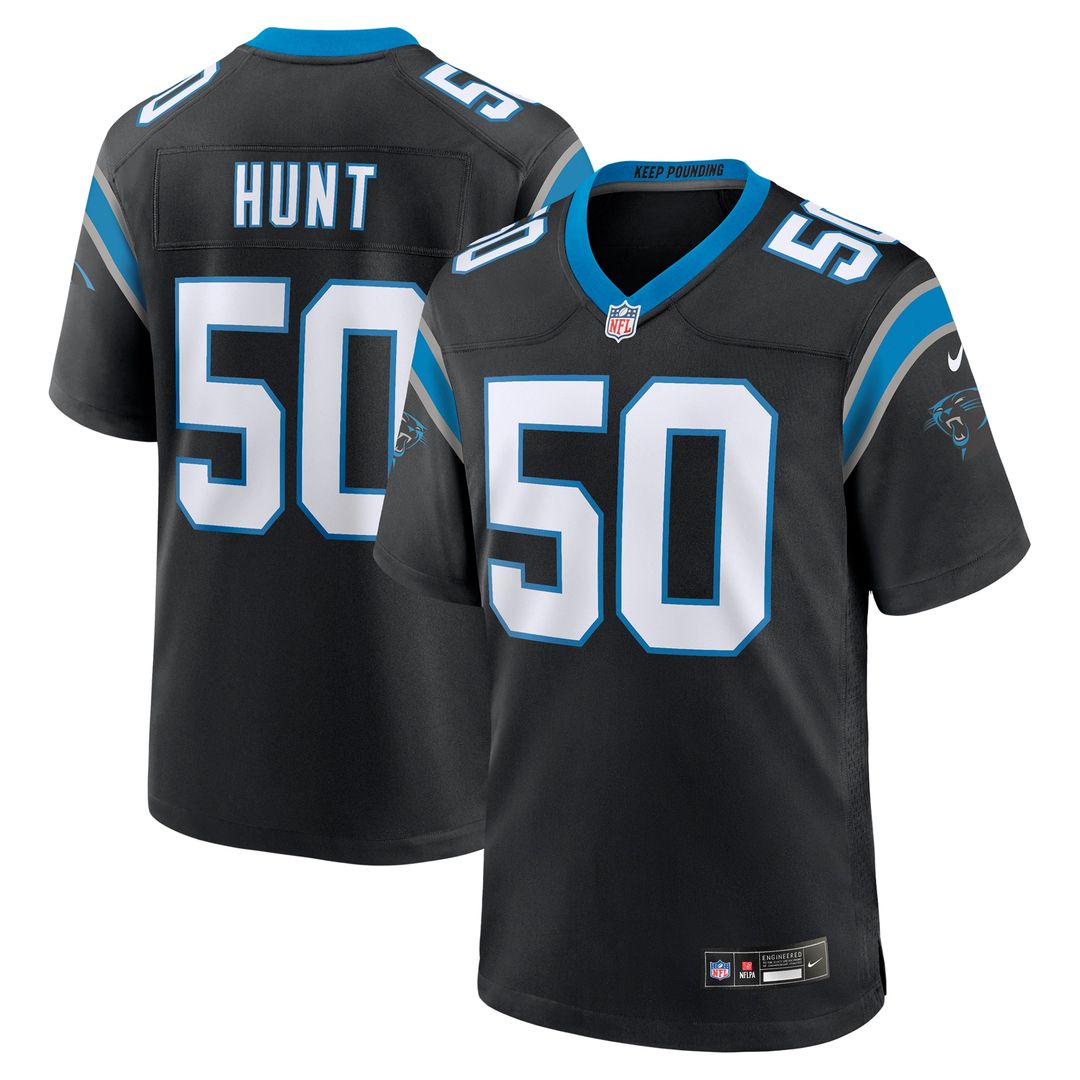 Robert Hunt Carolina Panthers Nike  Game Official Jersey -  Black