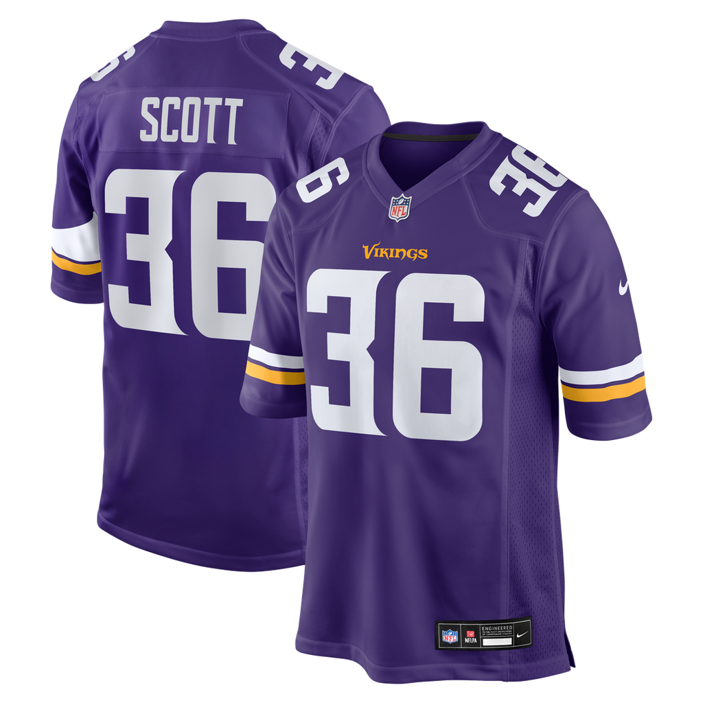 Zavier Scott Minnesota Vikings Nike Team Game Official Jersey -  Purple