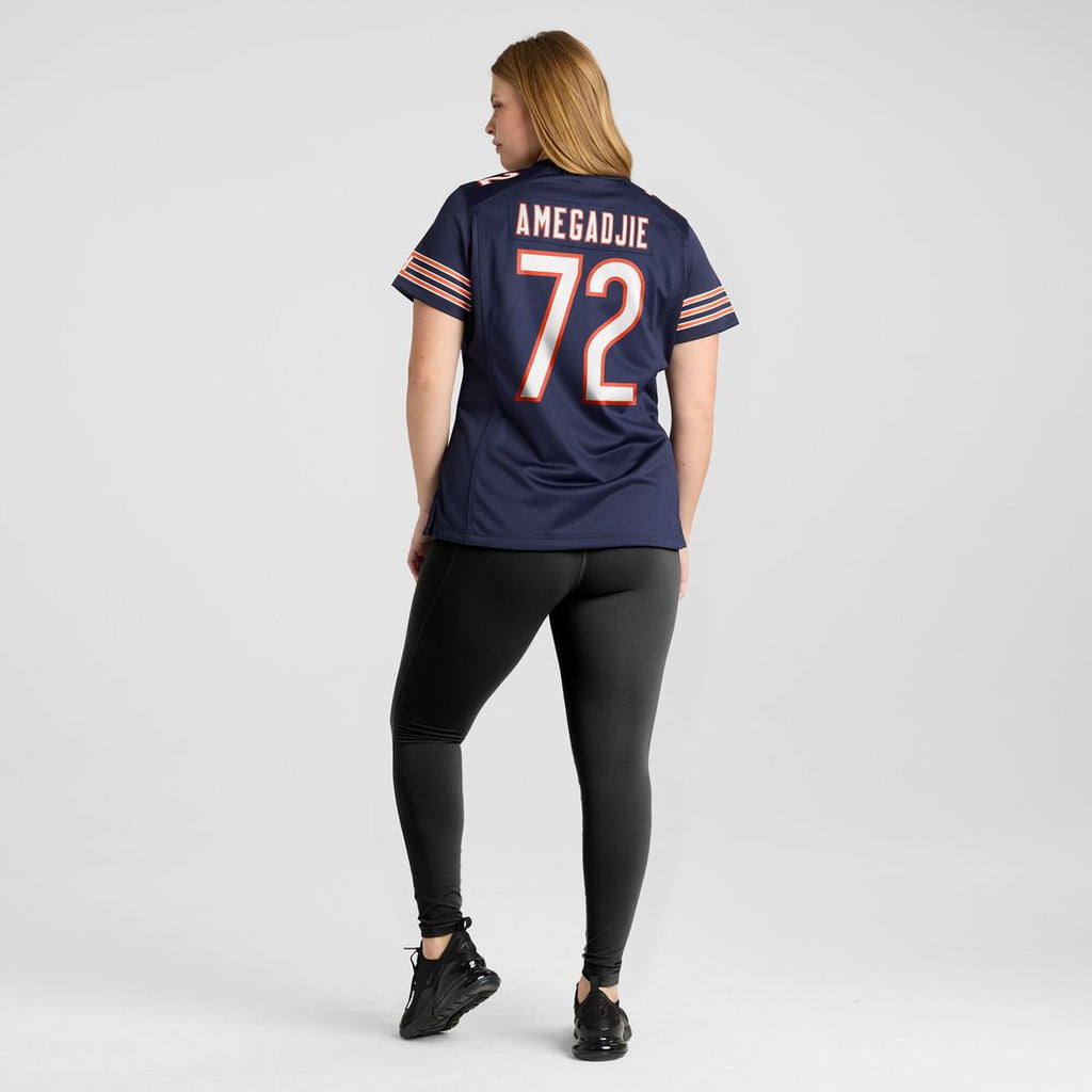 Kiran Amegadjie Chicago Bears Nike Women's  Game Official Jersey -  Navy