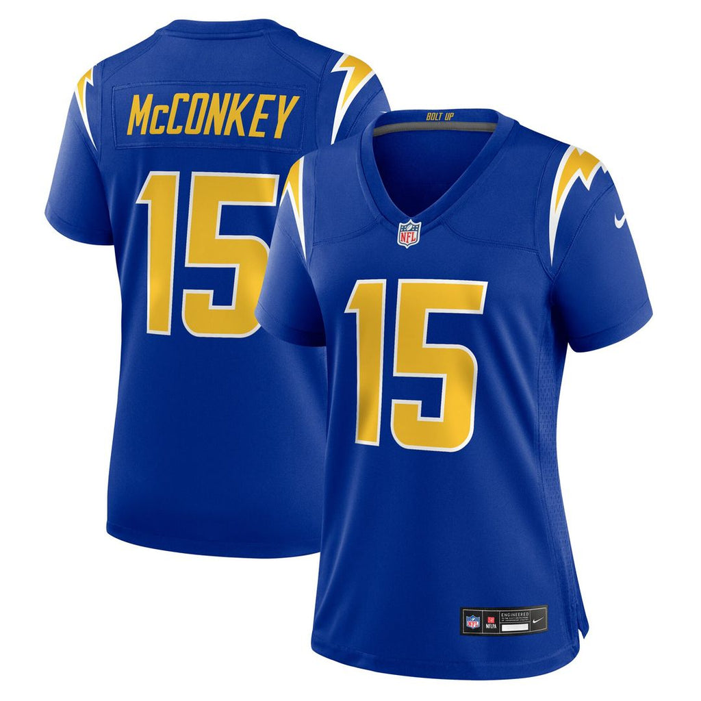 Ladd McConkey Los Angeles Chargers Nike Women's Alternate Game Official Jersey -  Royal