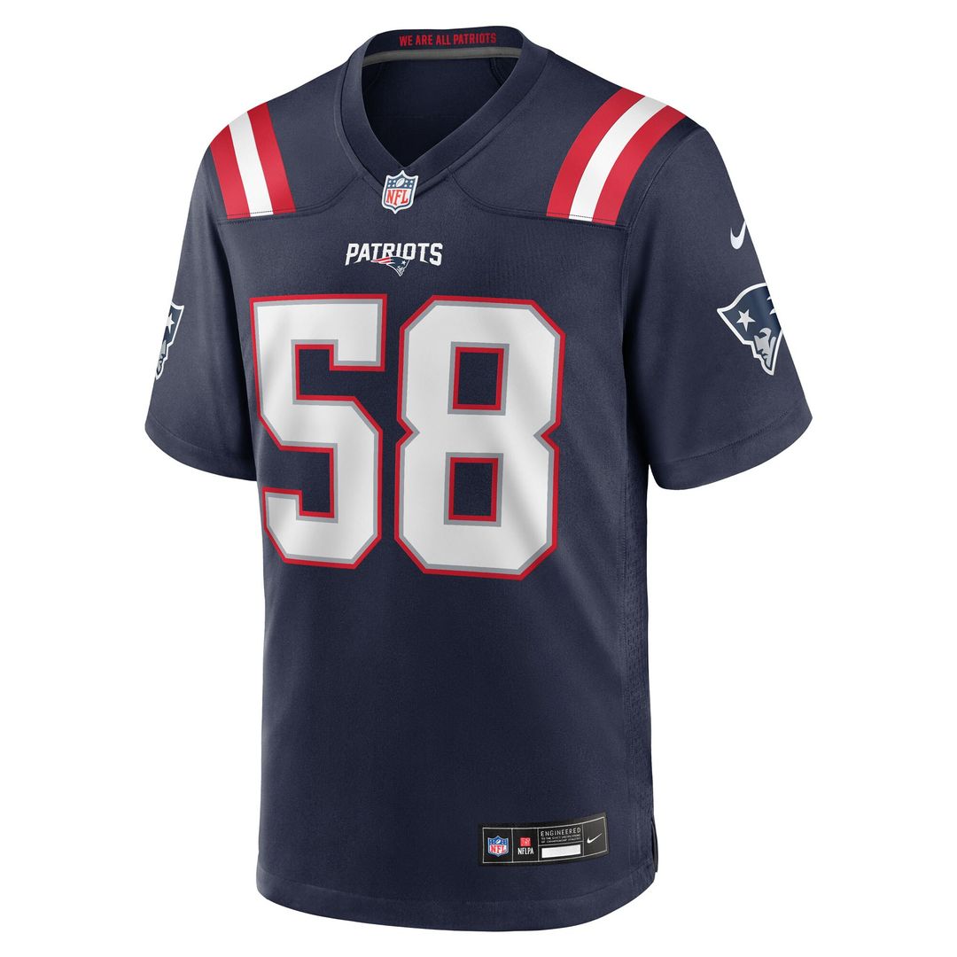Jared Wilson New England Patriots Nike Team Game Jersey - Navy
