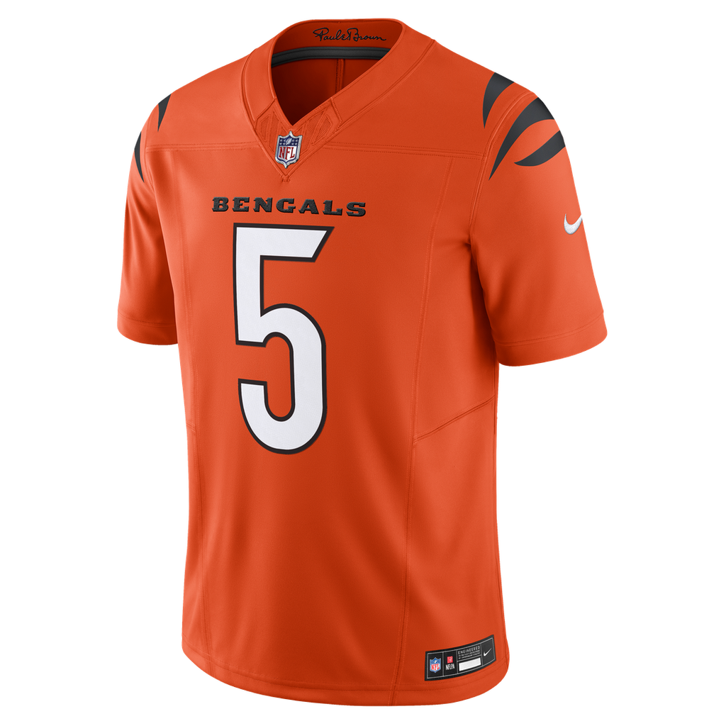 Tee Higgins Cincinnati Bengals Nike Vapor F.U.S.E. Limited Official Jersey - Orange