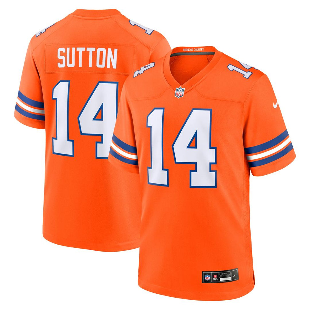 Courtland Sutton Denver Broncos Nike Alternate Game Official Jersey - Orange
