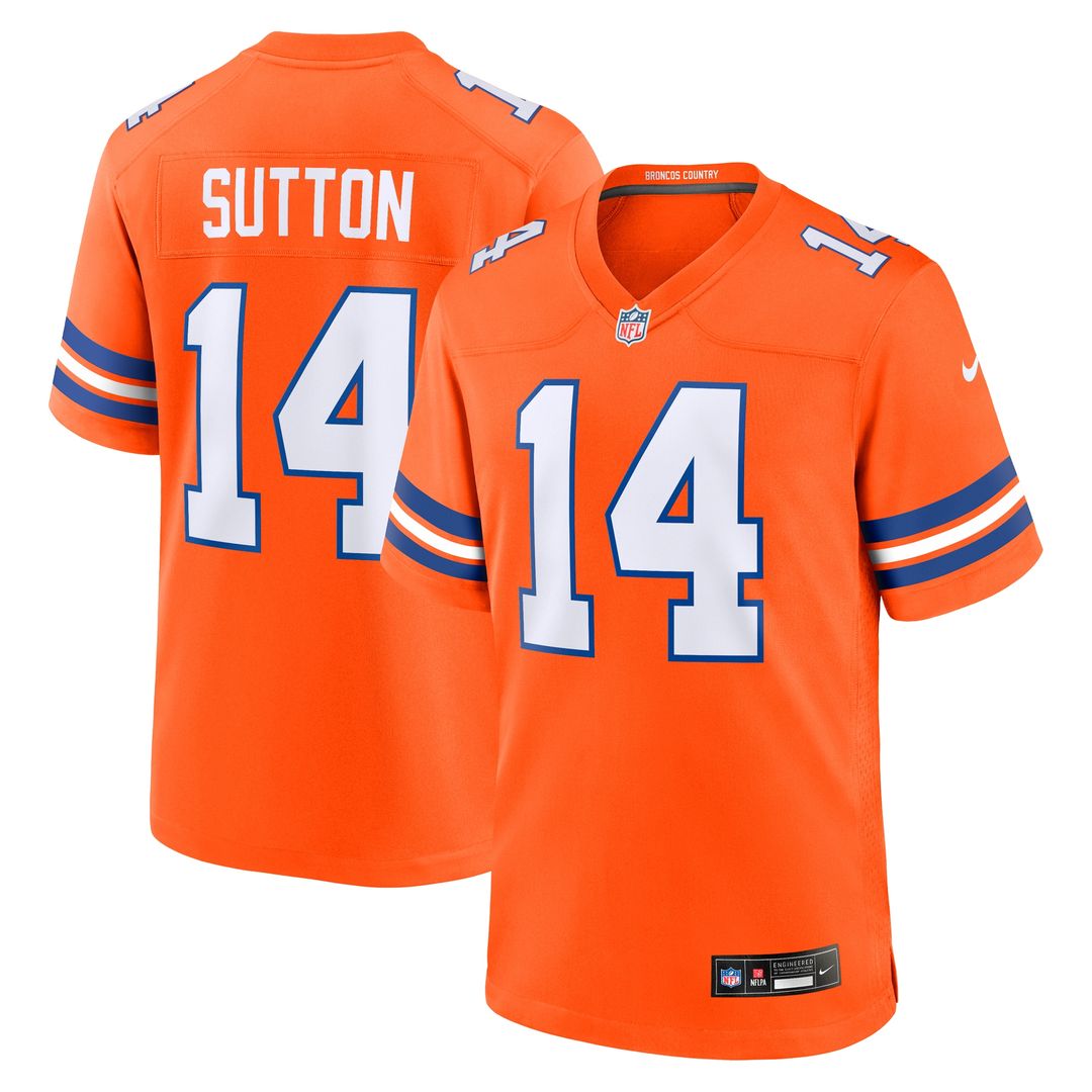 Courtland Sutton Denver Broncos Nike Alternate Game Official Jersey - Orange