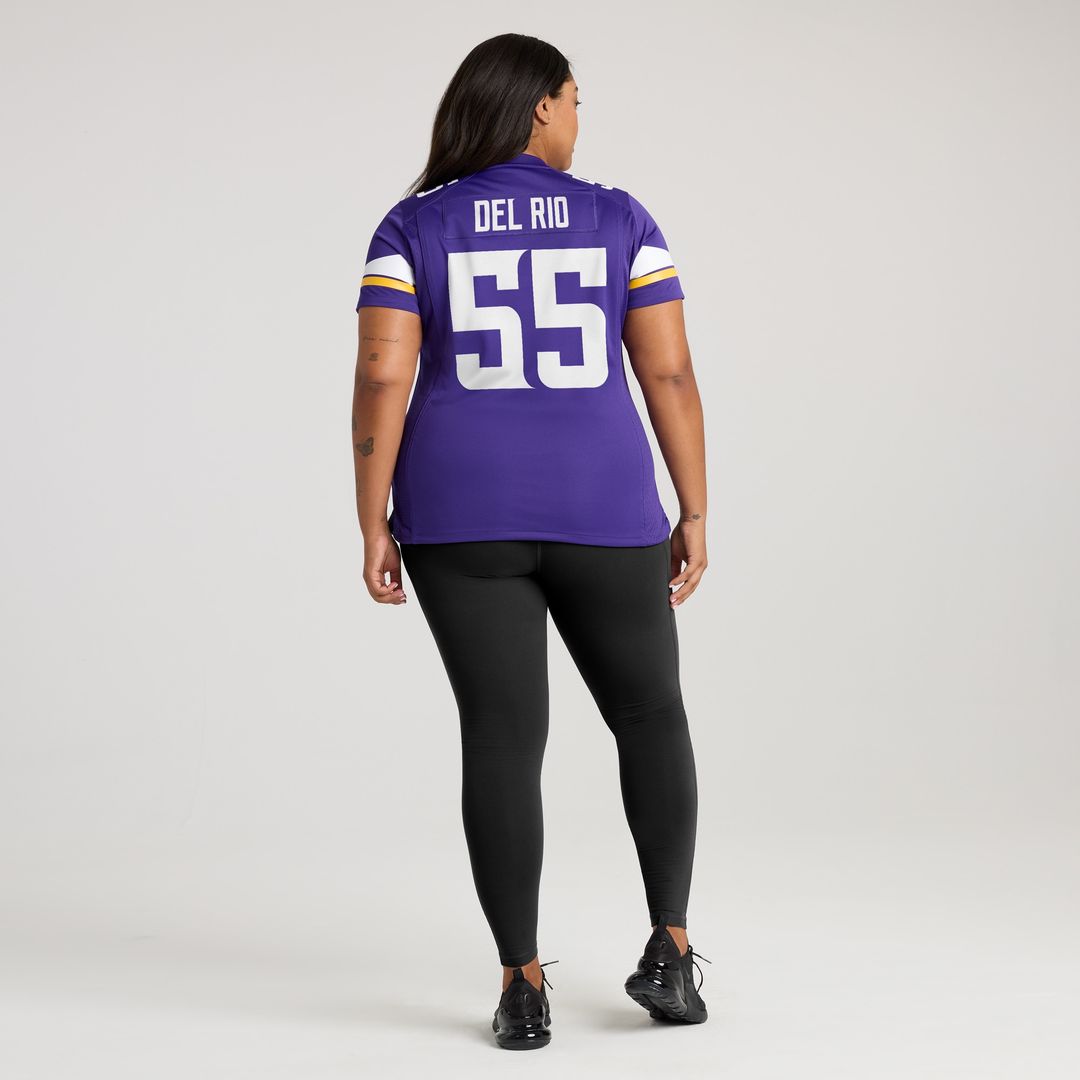 Jack Del Rio Minnesota Vikings Nike Women's Game Retired Player Official Jersey - Purple
