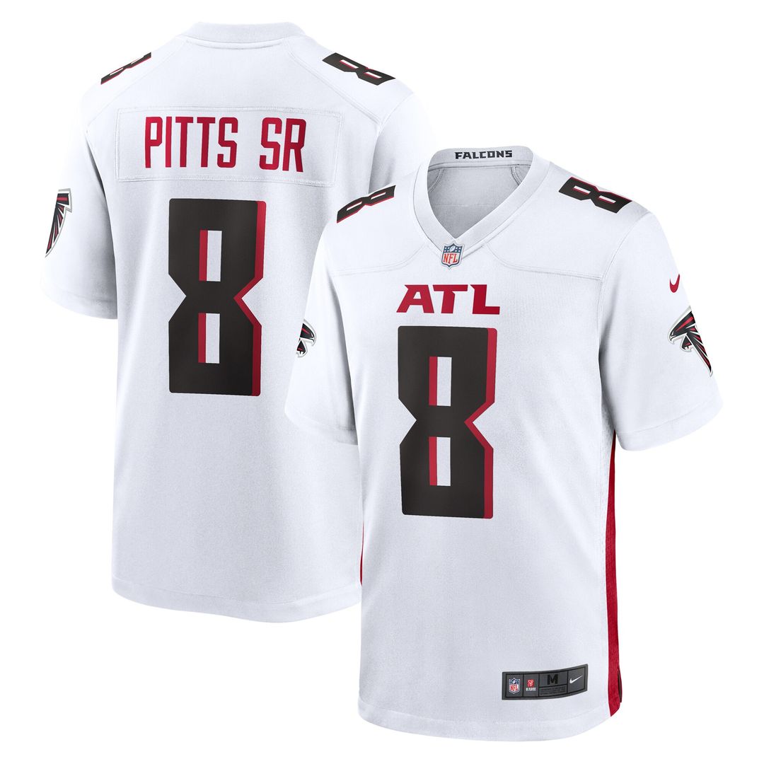 Kyle Pitts Sr. Atlanta Falcons Nike White  Game Official Jersey - White