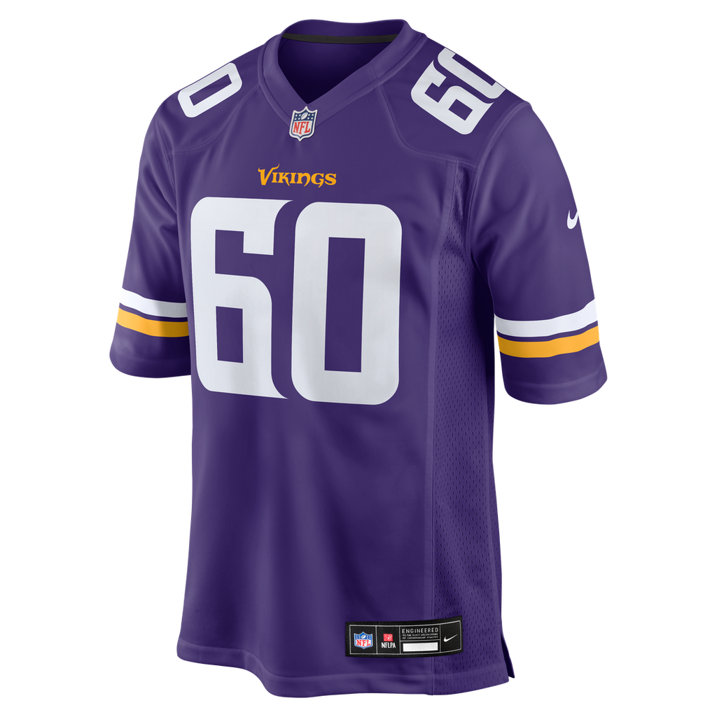 Joe Huber Minnesota Vikings Nike Team Game Official Jersey -  Purple