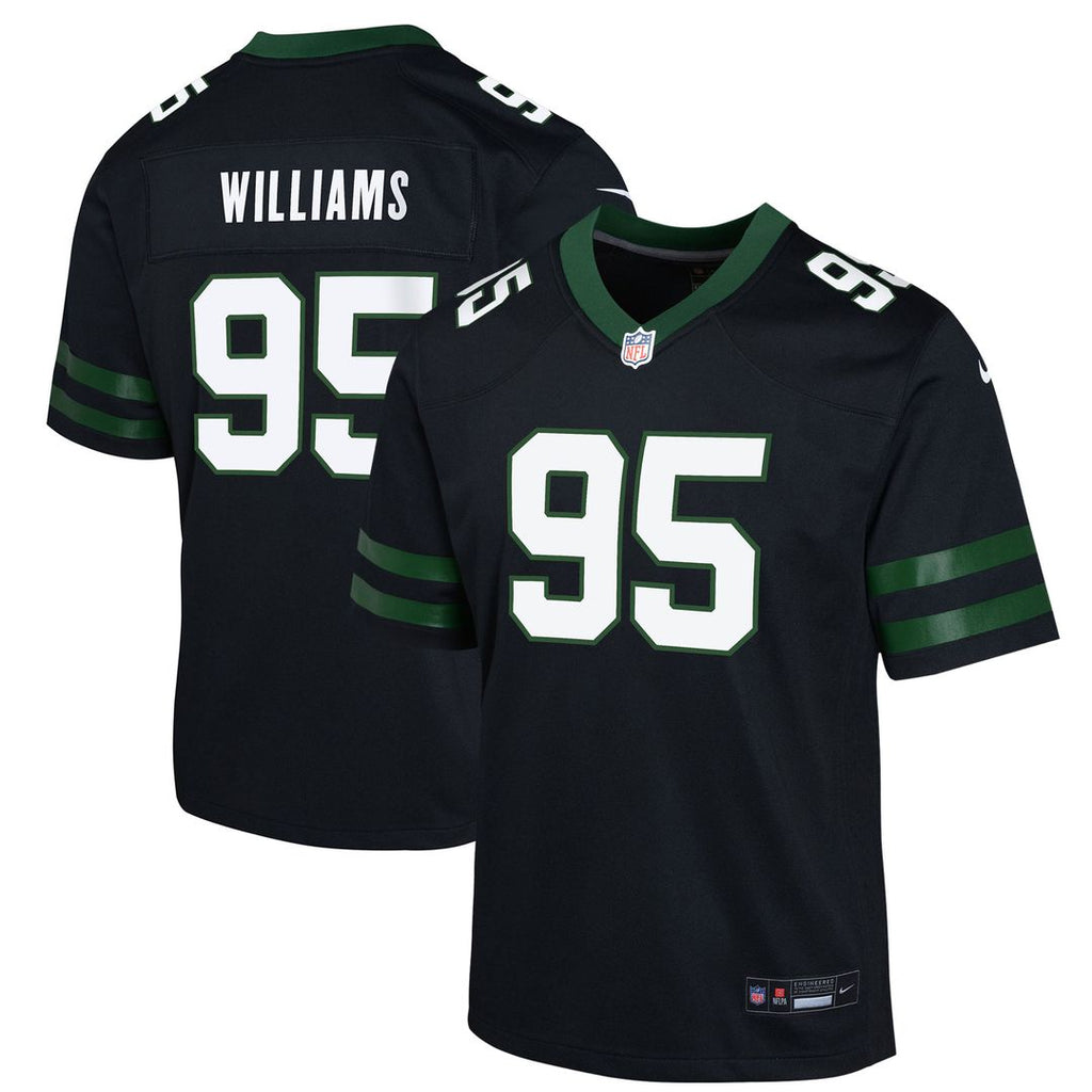 Quinnen Williams New York Jets Nike Youth Game Official Jersey - Black