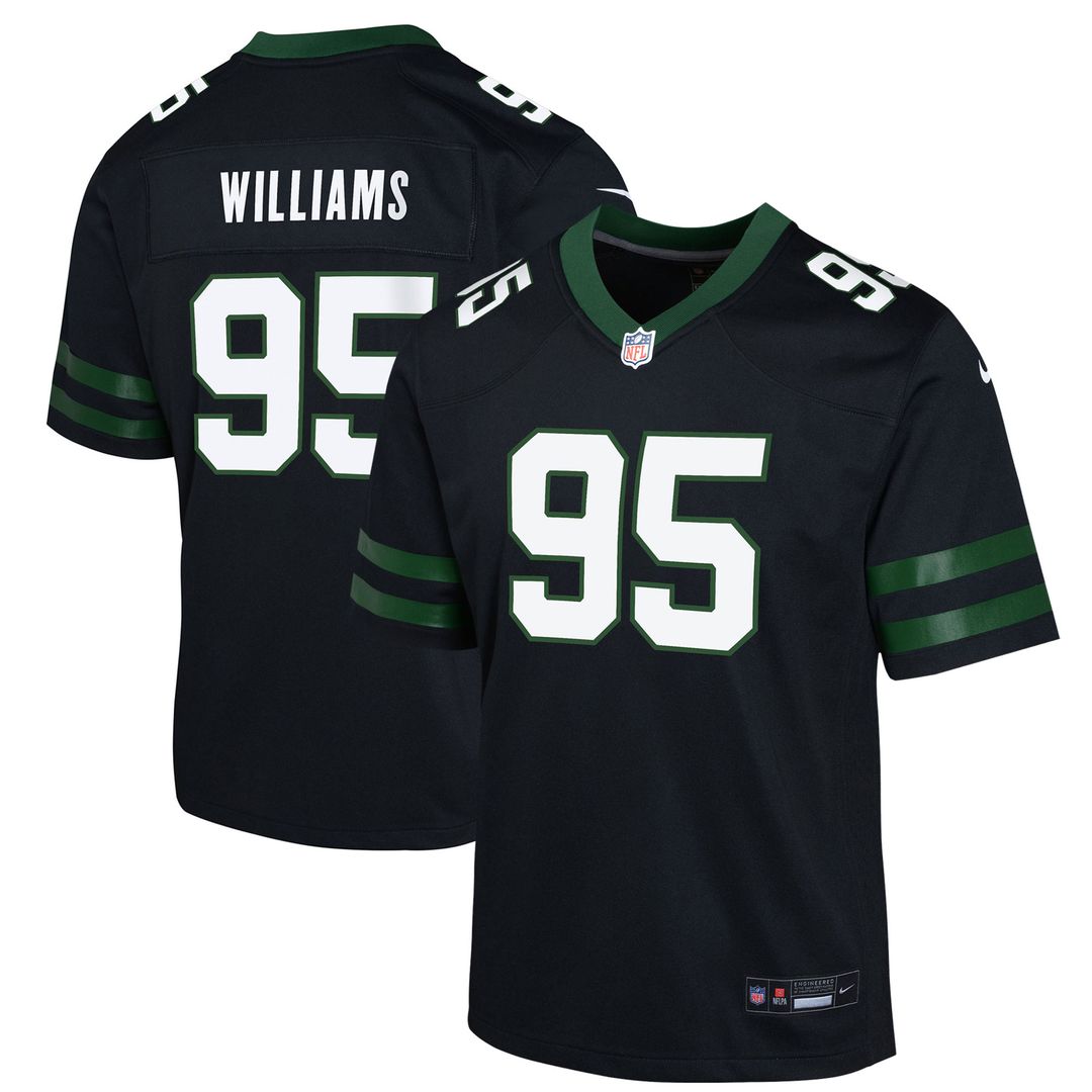Quinnen Williams New York Jets Nike Youth Game Official Jersey - Black