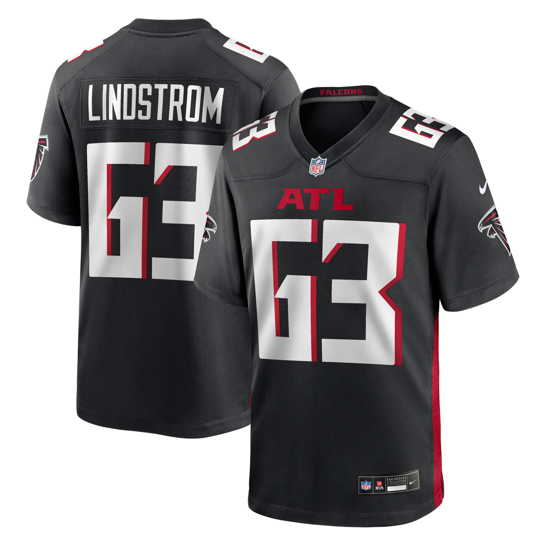 Chris Lindstrom Atlanta Falcons Nike Game Official Jersey - Black