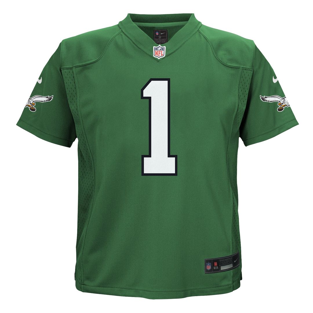 Jalen Hurts Philadelphia Eagles Nike Toddler Game Official Jersey - Kelly Green
