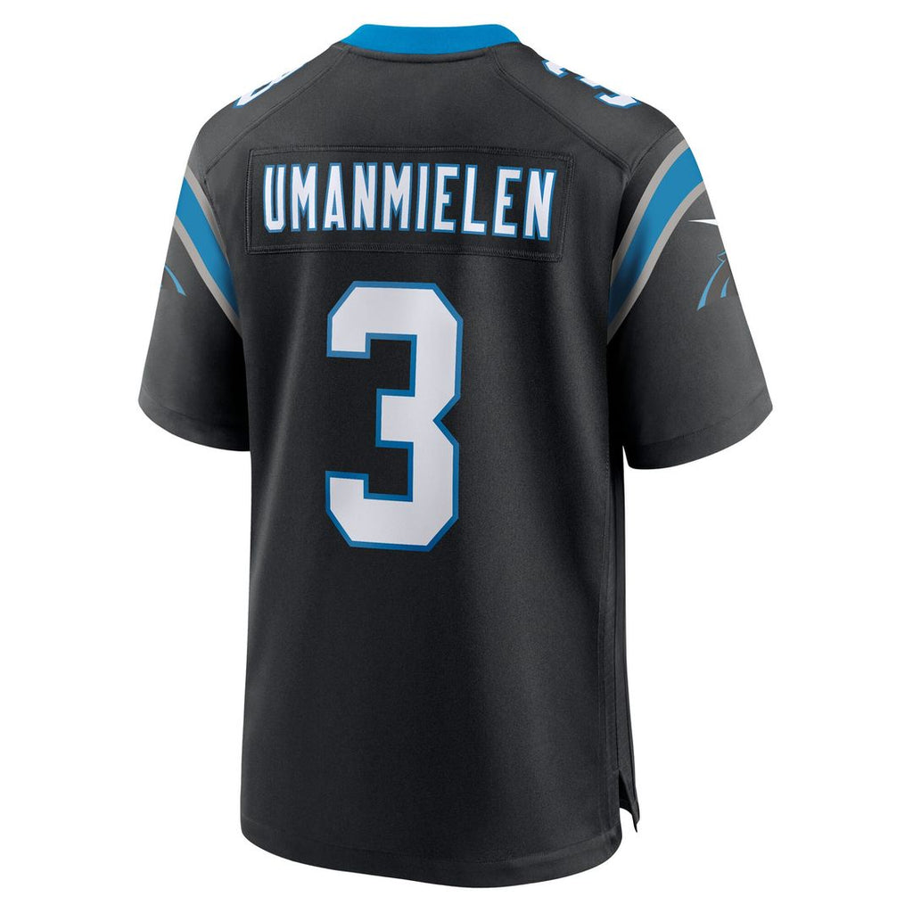 Princely Umanmielen Carolina Panthers Nike Team Game Jersey - Black