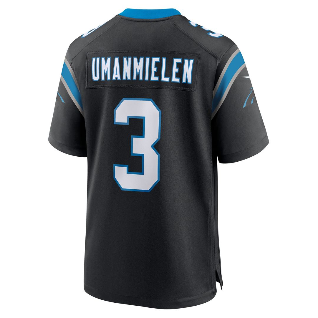 Princely Umanmielen Carolina Panthers Nike Team Game Jersey - Black