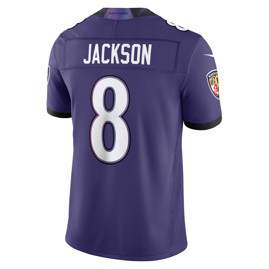 Lamar Jackson Baltimore Ravens Nike Vapor F.U.S.E. Stitched Limited Official Jersey - Purple