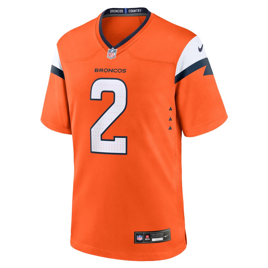 Patrick Surtain II Denver Broncos Nike Team Game Official Jersey - Orange