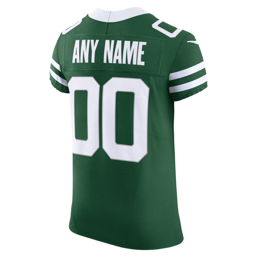 New York Jets Nike Alternate Vapor F.U.S.E. Elite Custom Official Jersey - Legacy Black