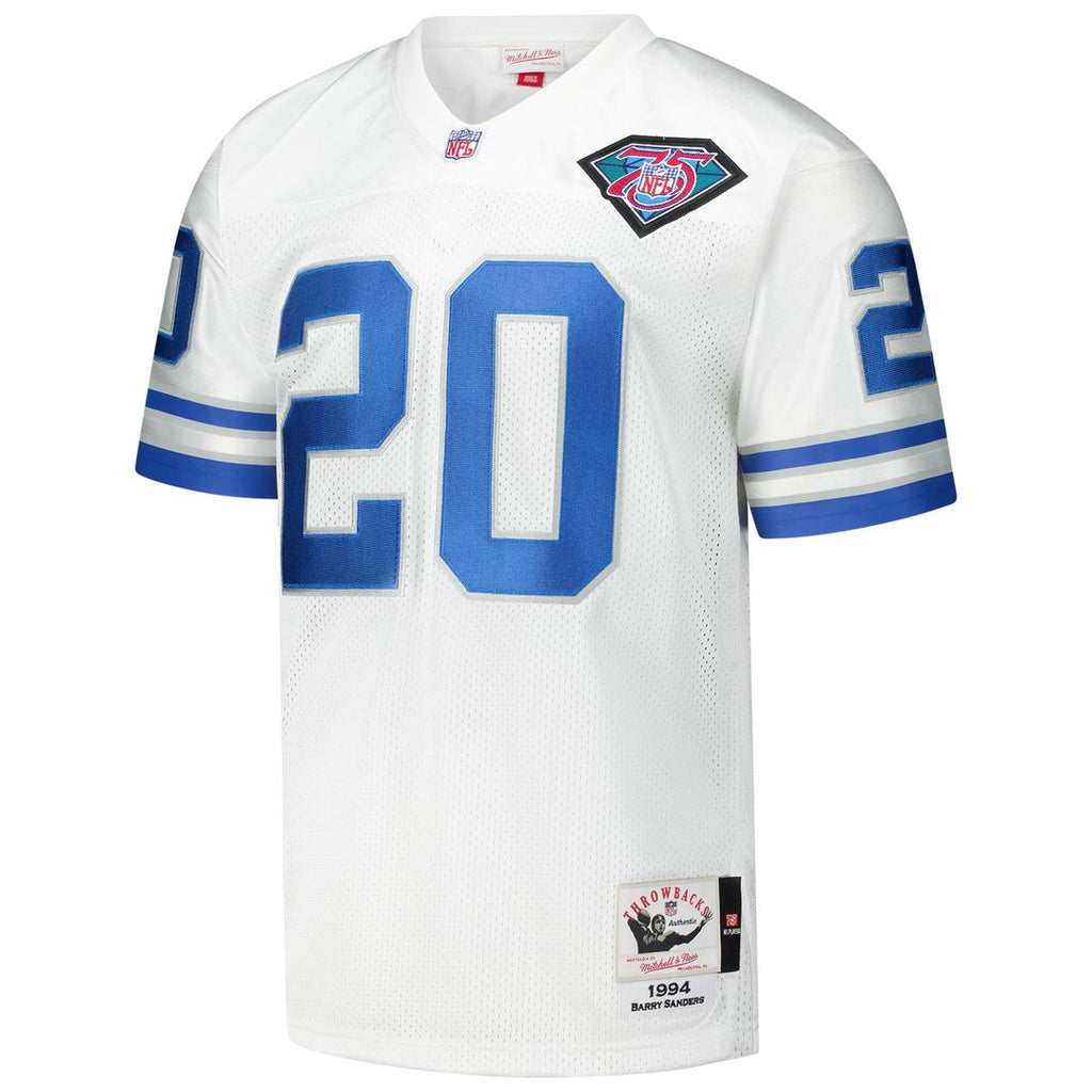 Barry Sanders Detroit Lions 1994 Mitchell & Ness Authentic Throwback Retired Player Official Jersey - White