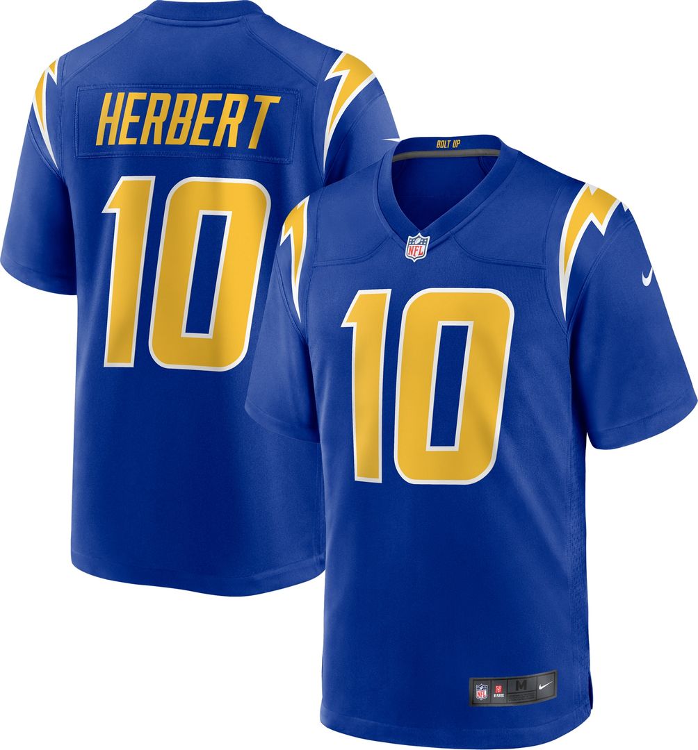 Justin Herbert Los Angeles Chargers Nike Alternate Game Official Jersey - Royal